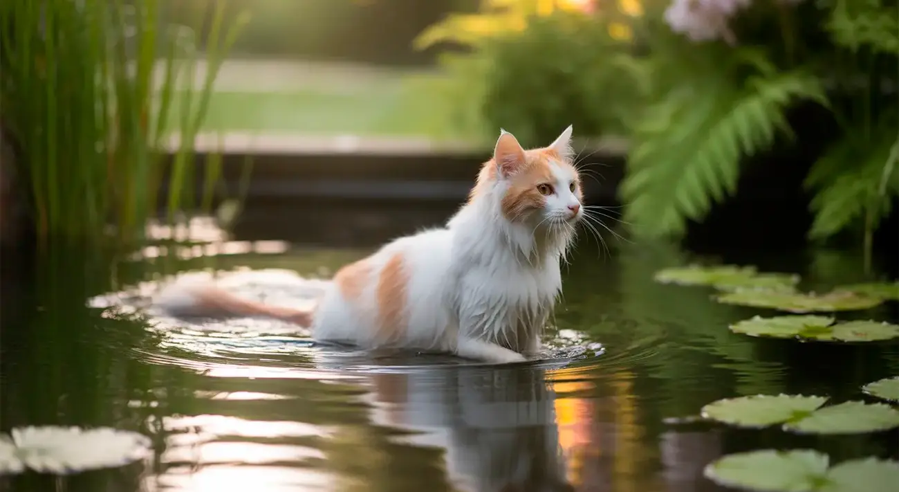 Van turco: el gato que nada y ama el agua